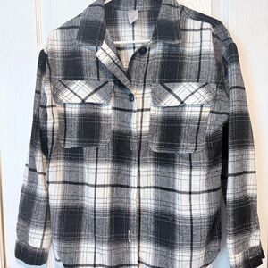 No Boundaries Black and White Checkered Jacket